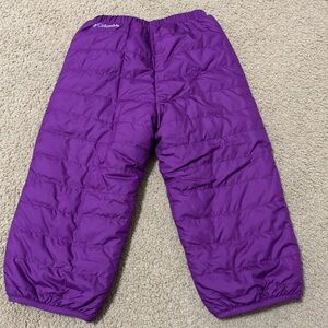Columbia Girls 4T Snow pants Purple Puffer Pants